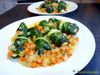 Laubfrösche mit Zitronen-Polenta