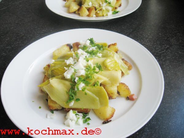 Lauch mit Senf-Dressing