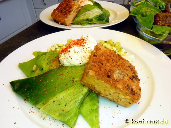 Lauchterrine mit lauwarmem Kartoffelsalat