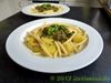 Maccaroni e patate al pesto - Makkaroni und Kartoffel ...