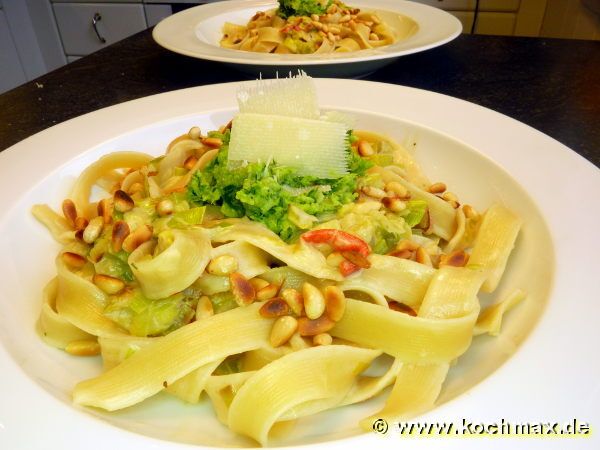 Linguine mit Lauch-Pesto