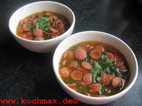 Nudelsuppe mit Chorizowurst