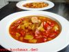 Paprika-Seelachs-Suppe