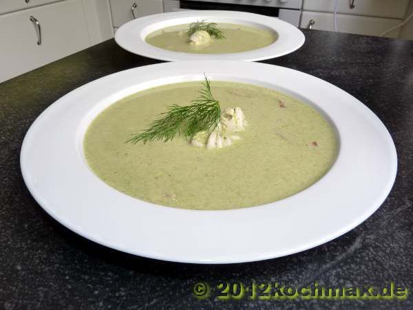 Radieschensuppe mit Seezungenröllchen