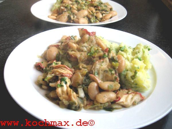 Riesenbohnen mit Dörräpfeln