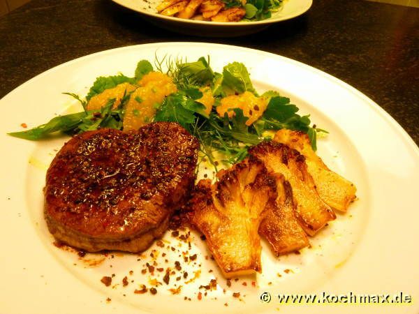 Rinderfilet mit Kakao-Orangen-Gewürz-Mix