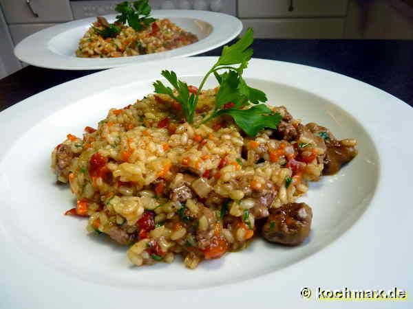 Risotto di Fegatini - Risotto mit Geflügelleber