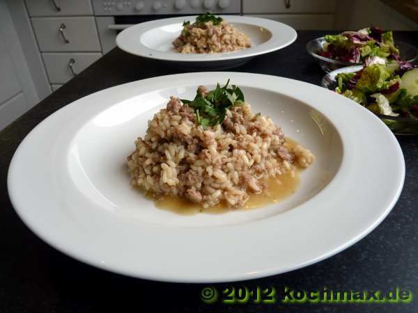 Risi E Luganeghe - Risotto mit Würsten