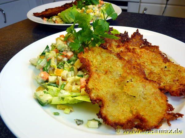 Rösti mit Gemüsesauce