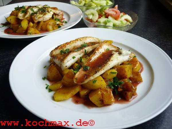 Rotweinsauce zu Zander mit Kartoffelcurry