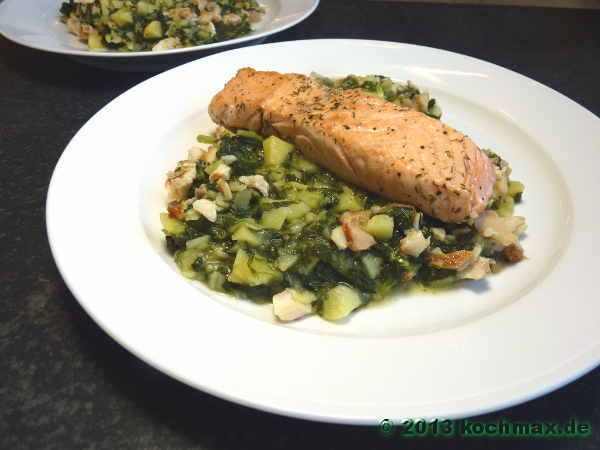 Rübstiel mit Lachs