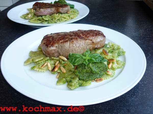 Rumpsteak mit Pesto