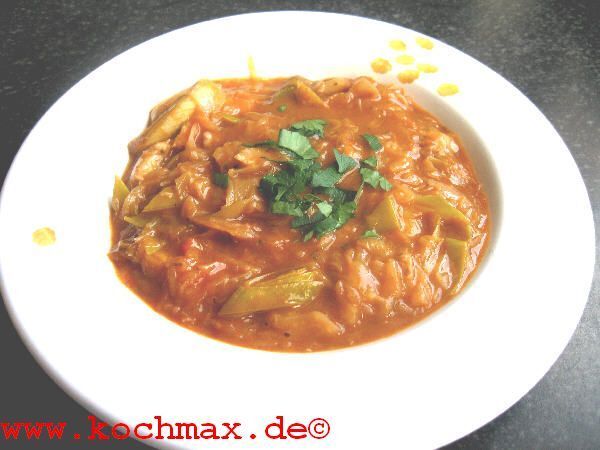 Sauerkrautsuppe mit Lauch