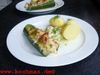 Schmorgurken mit Lachs gefüllt