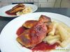 Schwarzwurzelgemüse mit Spätburgundersauce und Kartof ...