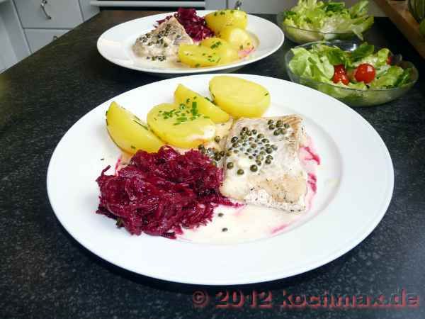 Seelachs mit Rote-Bete-Salat