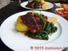 Sellerierostbraten auf Dill-Speck-Bohnen