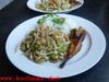 Seeteufel mit Bananenblüten-Salat