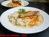 Seeteufel mit vanillierter Sauce