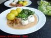 Seezungenröllchen mit Rhabarber-Vanille-Sauce