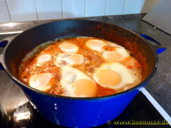 Shakshouka - Gebratene Paprika mit Eiern