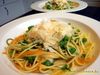 Spaghetti mit Zitrone, Rucola und Parmesan