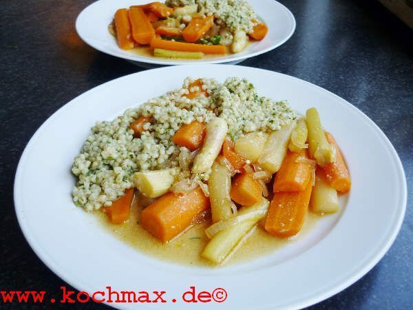 Spargel-Möhren-Pfanne