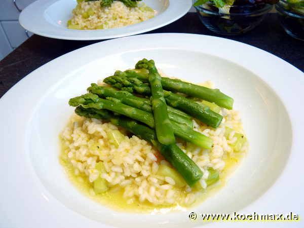 Spargel-Orangen-Risotto