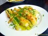 Spargelgratin mit Chilihollandaise