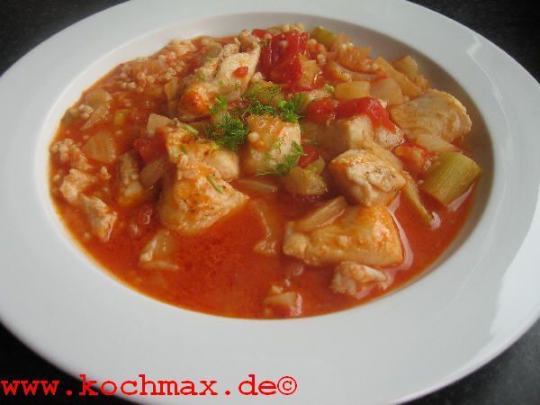 Tomaten-Fisch-Eintopf mit Pernod