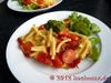 Tomaten-Frittata mit Kräutersauce