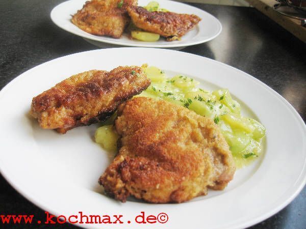 kochmax.de - Wiener Schnitzel mit Kartoffel-Gurken-Salat