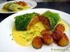 Wirsingroulade mit Kartoffelsauce