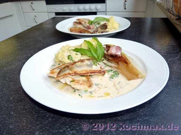 Zanderfilet an Bärlauchsauce