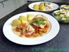 Zanderfilet mit Möhrengemüse und Senfsauce