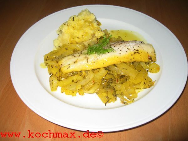 Zander auf Safran-Fenchel