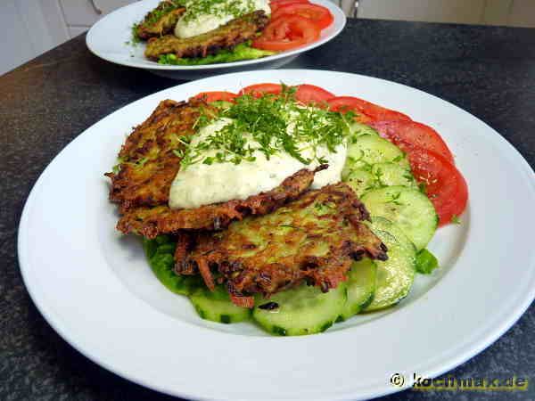 Zucchini-Oliven-Plätzchen