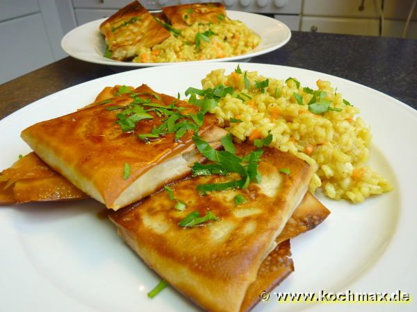 Zucchini-Ziegenkäse-Taschen mit Kreuzkümmel