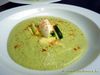 Zucchinicremesuppe mit Frischkäse